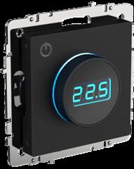 BRITE Термостат электронный с индикацией  ТС10-1-БрЧ черн. IEK BR-RT11-K02