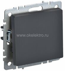 BRITE Выключатель  1-кл. 10А ВС10-1-0-БрГ цвет: графит  IEK