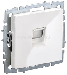 BRITE Розетка  комп. RJ45 кат.6 РК11-БрБ цвет белый  IEK
