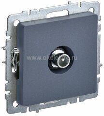 BRITE Розетка  TV проходная РТВ10-0-БрМ цвет: маренго  IEK